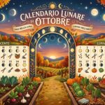 Calendario lunare di ottobre.